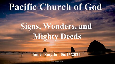 James Smyda - Signs, Wonders, and Mighty Deeds