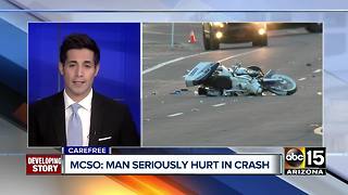 Rider seriously hurt in Carefree crash