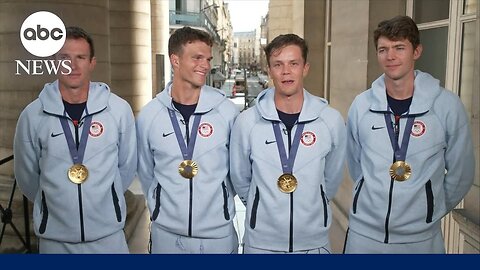 USA rowing wins 1st gold in men's fours since 1960| RN