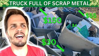 How Much Will I Get Paid For This Huge Scrap Metal Dumpster Diving Turn In Haul?