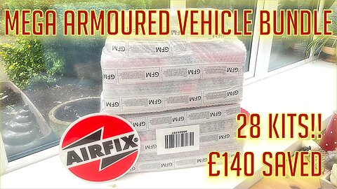 Airfix MEGA BUNDLE Armoured Vehicle DEAL Unboxing 28 KITS