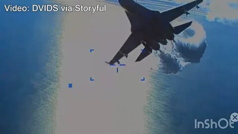 Video Shows Russian Jets Attacking US Drone in International Waters #russia #departmentofdefense