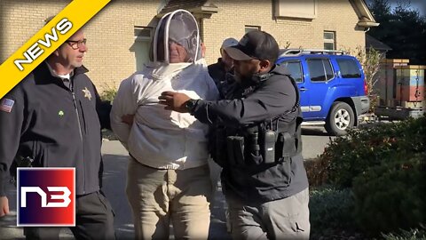 WATCH: Beekeeper's ingenious way of stopping eviction by police!
