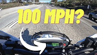 100 MPH ON A SUPERMOTO?!