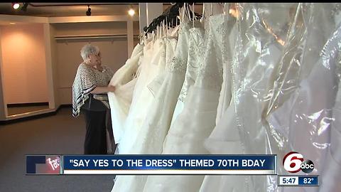 'Say Yes to the Dress' themed 70th birthday