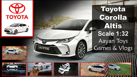 Toyota Corolla Altis 2021 Diecast Model Scale 1:32 Unboxing, Review, and closer look with Drive