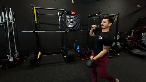 Kettlebell Walking Uppercut Cleans