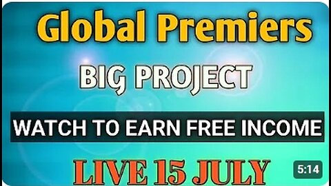 Global Premiers Is LIVE! Global Premiers Just Launched