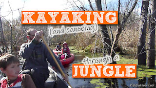 S1:E24 Kayaking Through Floodwaters to a Secret Lake | Kids Outdoors