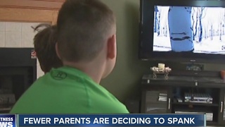 Fewer parents are deciding to spank