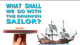 How to Play What Shall We Do With the Drunken Sailor on a Tremolo Harmonica with 20 Holes