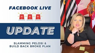Rep. Cammack's Facebook Live Slamming Pelosi & Biden For Build Back Broke Socialist Spending Spree