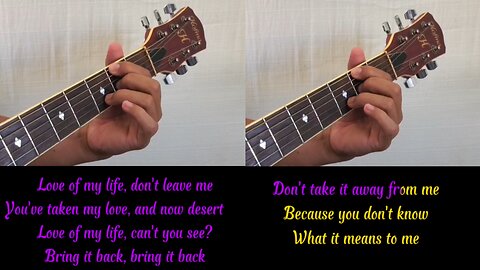 Guitar karaoke love OF my life #guitarkaraoke #guitar #acousticguitar #tutorialguitar