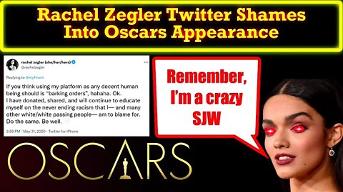 Massive SJW Rachel Zegler Uses Twitter To Shame the Oscars Into an Invite!