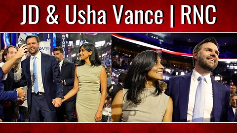 VP Candidate JD Vance and his Beautiful Wife Usha Live at the RNC