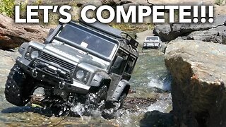 RC Trail Trucks Friendly Competition While Camping