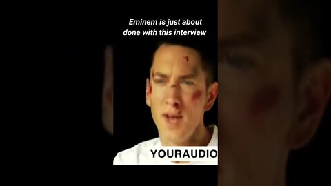 Eminem switching Slim Shady mid interview