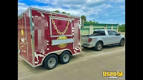 Like New - 2023 8' x 10' Concession Trailer and Ford F150 Truck for Sale in Florida!