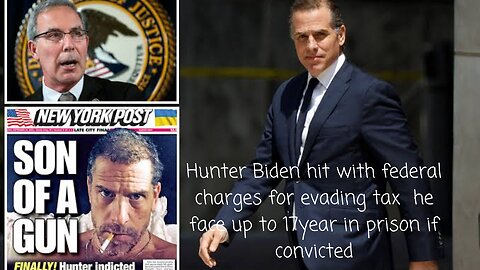 Hunter Biden hit with federal charges for evading tax