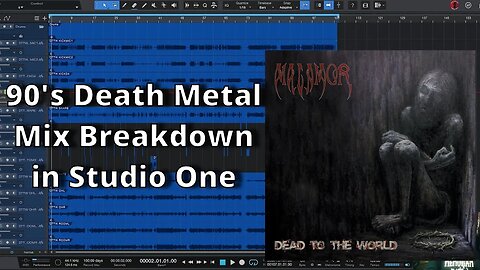 Malamor Dead To The World Mix Breakdown (90's DEATH METAL Mixing Contest)
