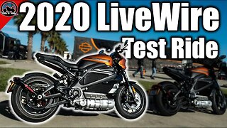 2020 Harley-Davidson LiveWire Electric Motorcycle Test Ride