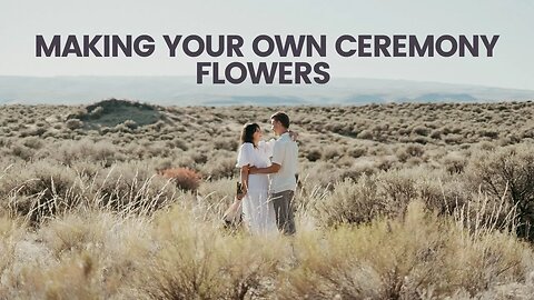 MAKING YOUR OWN CEREMONY FLOWERS #wedding