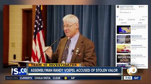 Stolen valor claims brought against local assemblymember but accusers provide no evidence