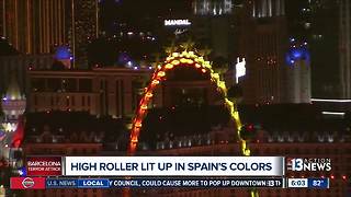 High Roller in Las Vegas changes lights to show solidarity with Spain after Barcelona attack