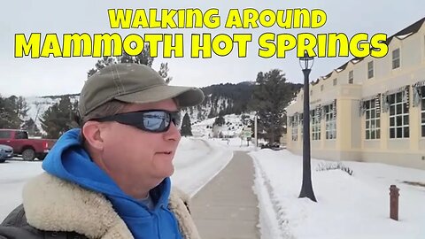 Mammoth Hot Springs in Yellowstone National Park During Winter