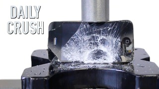 Crushing an iPhone with a hydraulic press
