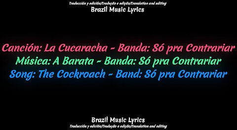 Brazilian Music: The Cockroach – Band: Só pra Contrariar