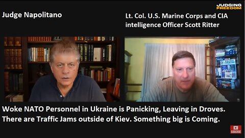Col Ritter: Woke NATO in Ukr is Panicking, Leaving in Droves. There are Traffic Jams outside of Kiev