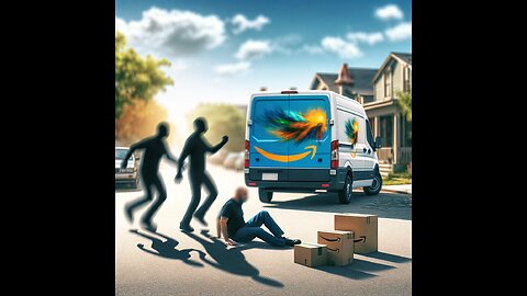 Amazon delivery driver detained following self-defense incident with an intoxicated migrant.