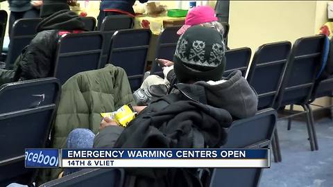 Emergency warming shelters open in Milwaukee as bitter cold bears down