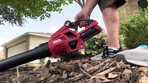 The Skil Power Core 40 Blower #review #viral #home #mowing #garden #dog #tools #lawn #grass