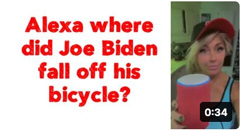 Alexa where did Joe Biden fall off his bicycle?