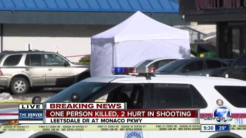 Man killed, 2 others injured in east Denver parking lot shooting