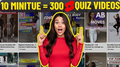 Create 300 Viral MCQ Quiz Shorts Videos in 10 Mins Using Canva & Chat GPT