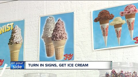 Only in Cleveland: Take down sign from predatory home buyer, get free ice cream