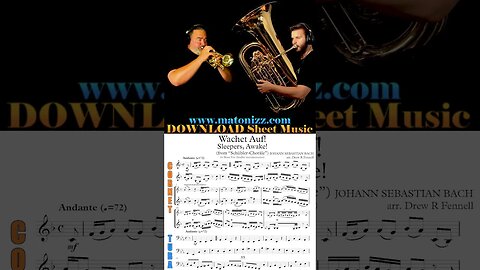 Simple Math: 𝄞 Cornet + 𝄢 Tuba = 💯💪 #bach #wachetauf #cornet #trumpet #tuba