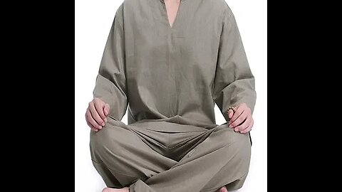 BUDDHA STONES MEDITATION PRAYER SPIRITUAL ZEN PRACTICE YOGA CLOTHING MEN'S SET