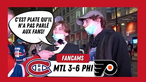 WEBER M'A VRAIMENT DÉÇU ! | MTL 3-6 PHI | FANCAM