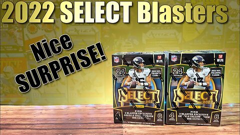 PULLED A NICE SURPRISE | 2022 Select Football Blaster Box x2 - Die-Cut Football Cards