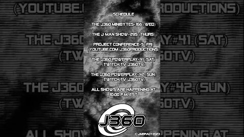 J360 Show Schedule: 04/05/23 #promo #comingsoon