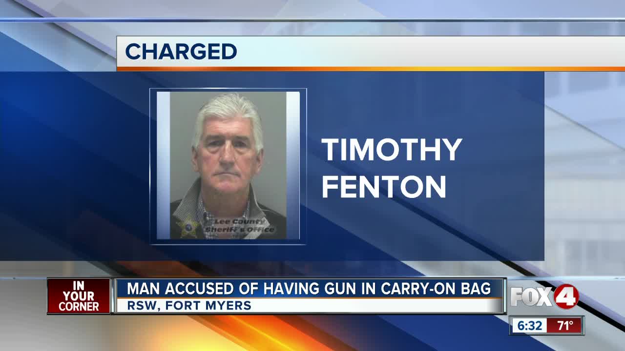 TSA finds handgun in carry-on bag at Southwest Florida International Airport