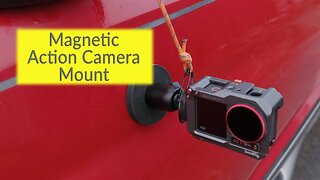 Magnetic Action Camera Mount with Safety Lanyard