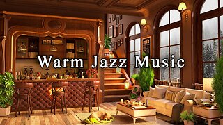 Jazz Relaxing Music & Cozy Coffee Shop Ambience ☕ Smooth Jazz Instrumental Music for Unwind, Work