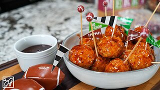 20 minute Gameday Appetizer: Firecracker Meatballs