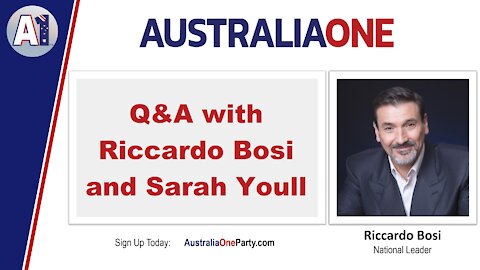 AustraliaOne Party - Q&A with Riccardo Bosi and Sarah Youll
