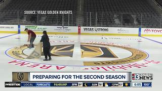 Golden Knights prepare ice for second season